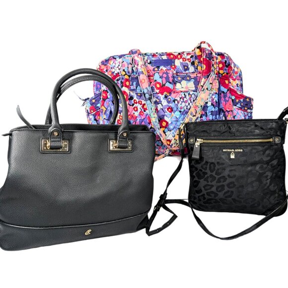Michael Kors Handbags - Purse Bundle - Michael Kors Crossbody Vera Bradley Diaper Bag